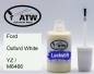 Preview: Ford, Oxford White, YZ / M6466: 20ml Lackstift, von ATW Autoteile West.